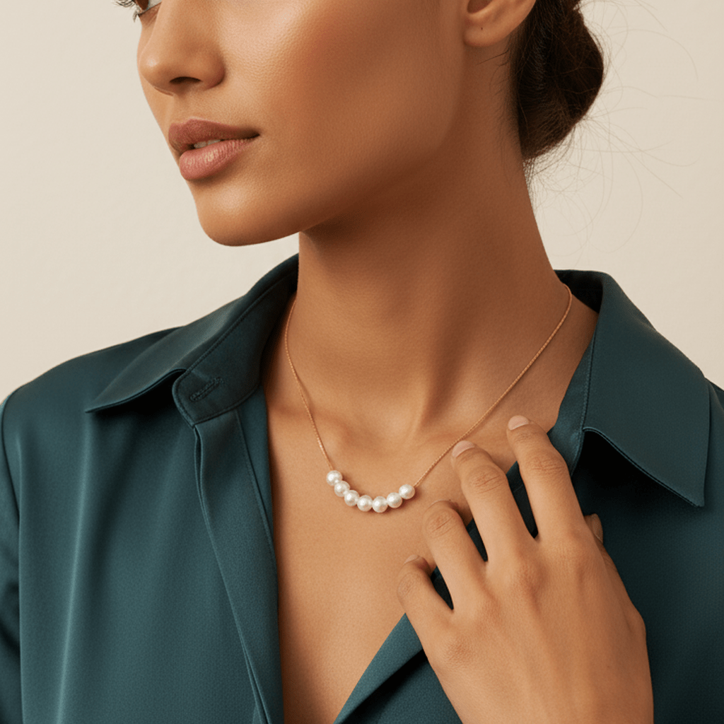 Six Pearl Cascade Pendant - MacroPanora