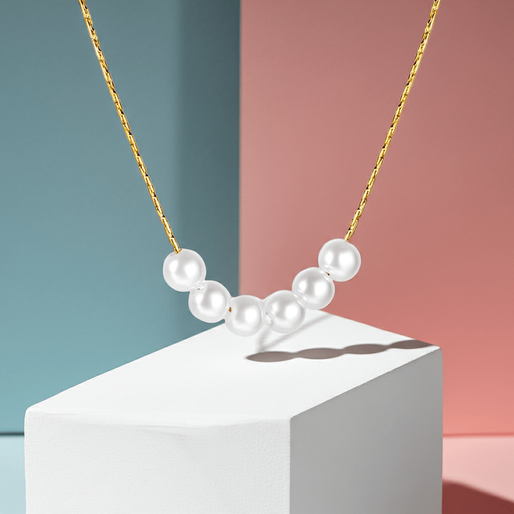 Six Pearl Cascade Pendant - MacroPanora