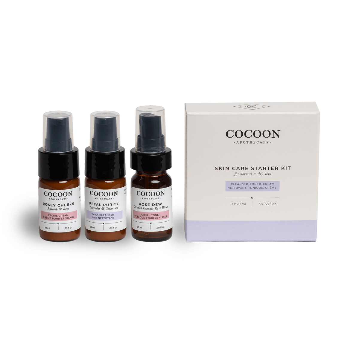 Skin Care Starter Kit for Normal to Dry Skin - MacroPanora