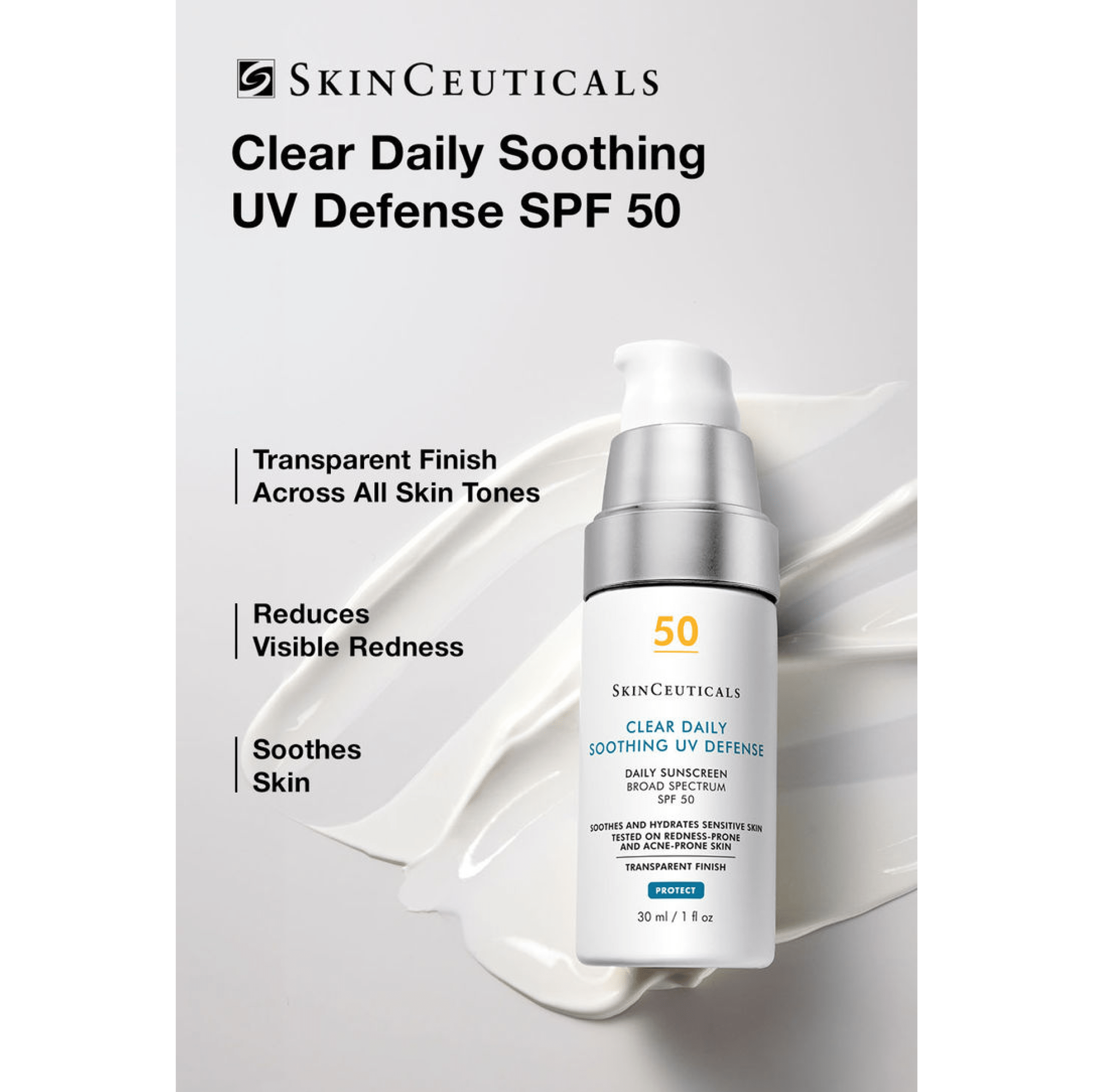 SkinCeuticals Clear Daily Soothing UV Defense Sunscreen SPF 50 - Sunscreens | MacroPanora