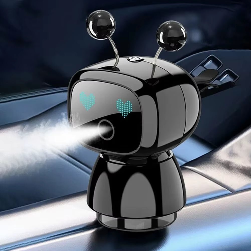 Smart Car Air Freshener AI Rechargeable Car Aroma Diffuser Smart Eyes 4 Levels of Adjustable Intelligent Car Diffuser Gift - MacroPanora