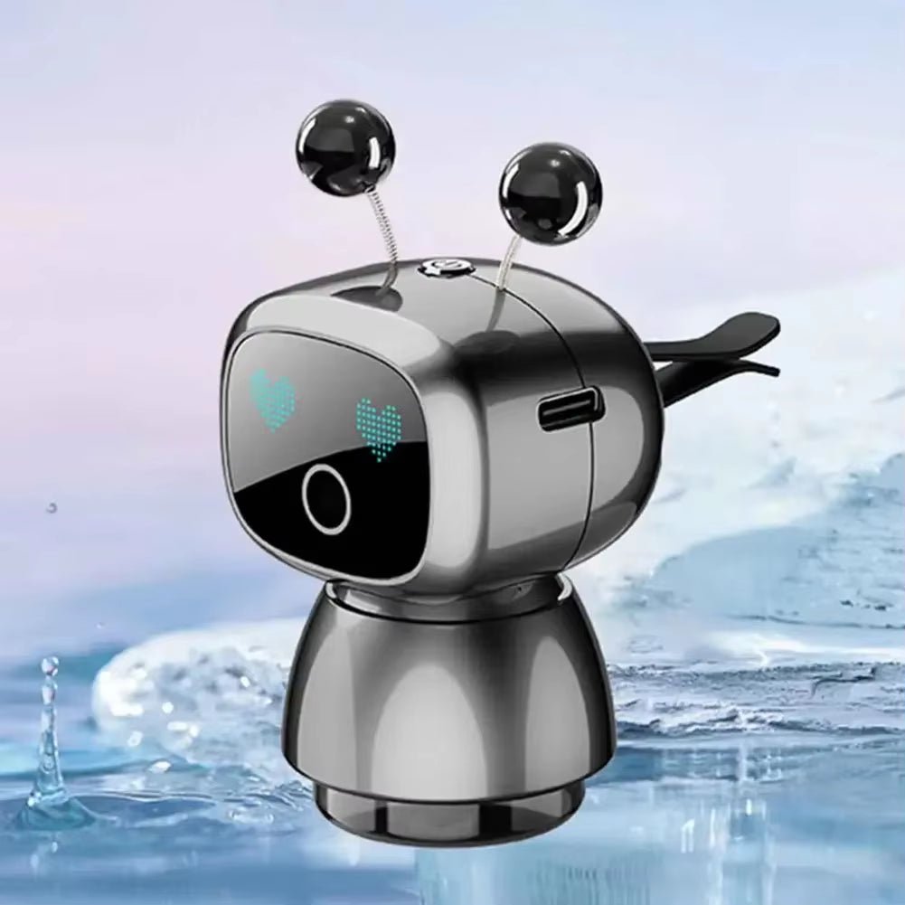 Smart Car Air Freshener AI Rechargeable Car Aroma Diffuser Smart Eyes 4 Levels of Adjustable Intelligent Car Diffuser Gift - MacroPanora
