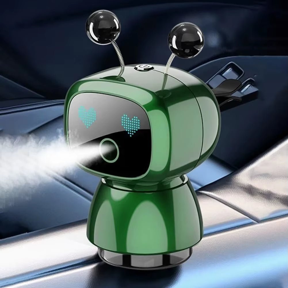 Smart Car Air Freshener AI Rechargeable Car Aroma Diffuser Smart Eyes 4 Levels of Adjustable Intelligent Car Diffuser Gift - MacroPanora
