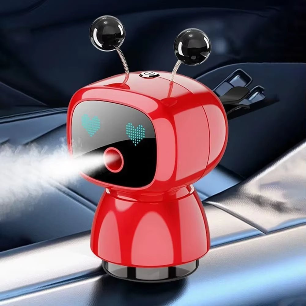 Smart Car Air Freshener AI Rechargeable Car Aroma Diffuser Smart Eyes 4 Levels of Adjustable Intelligent Car Diffuser Gift - MacroPanora