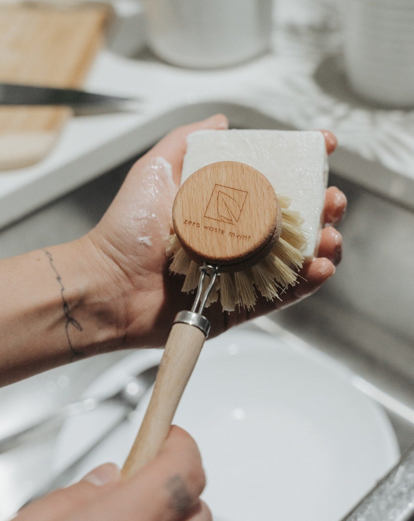 Solid Dish Soap Bar | Bergamot + Lime - MacroPanora