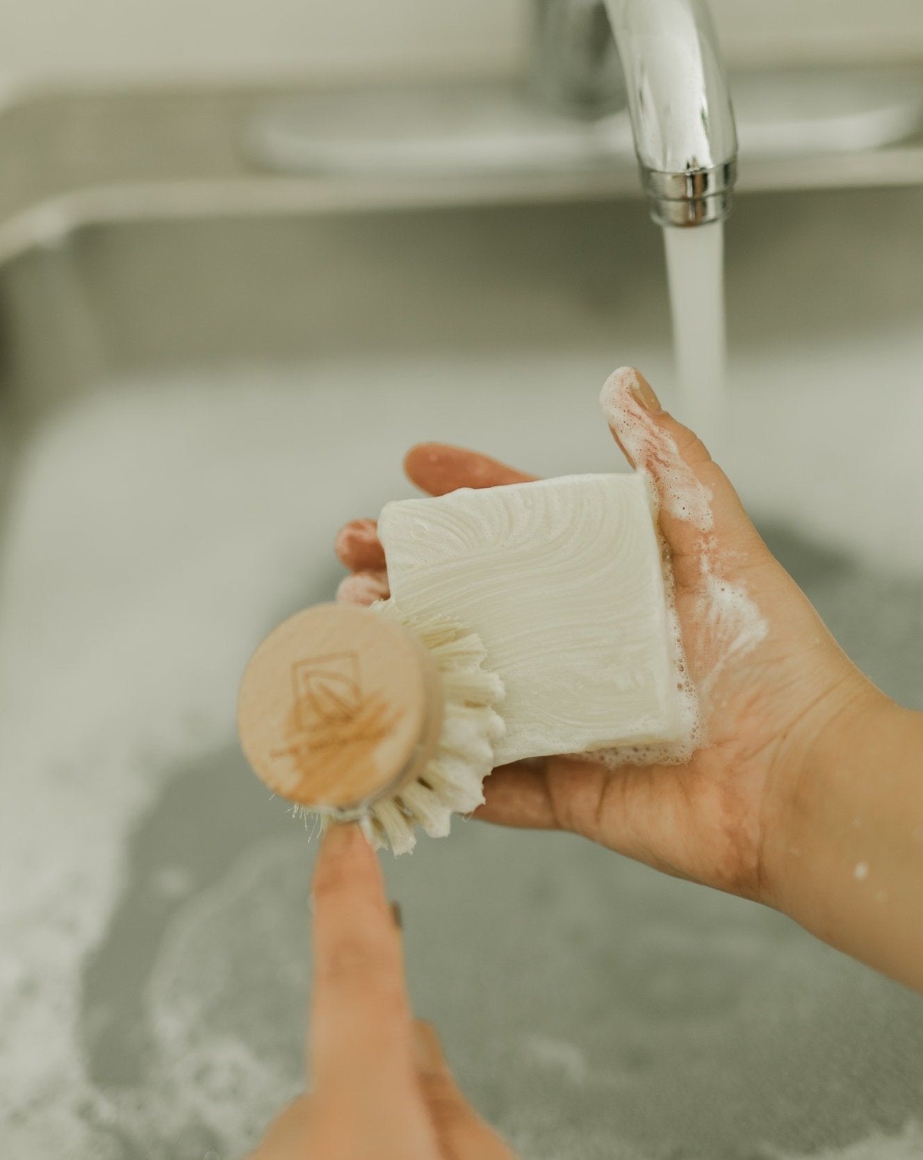 Solid Dish Soap Bar | Unscented - MacroPanora