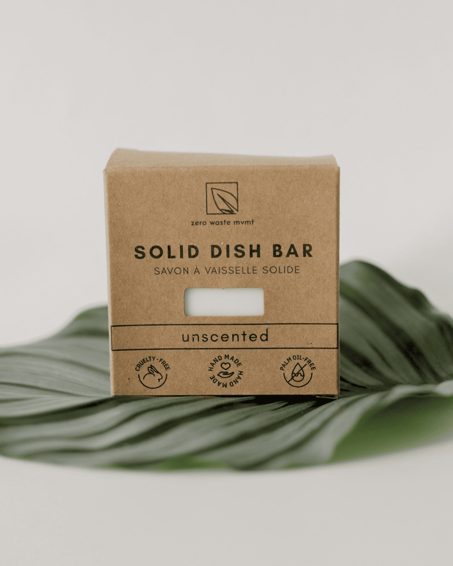 Solid Dish Soap Bar | Unscented - MacroPanora
