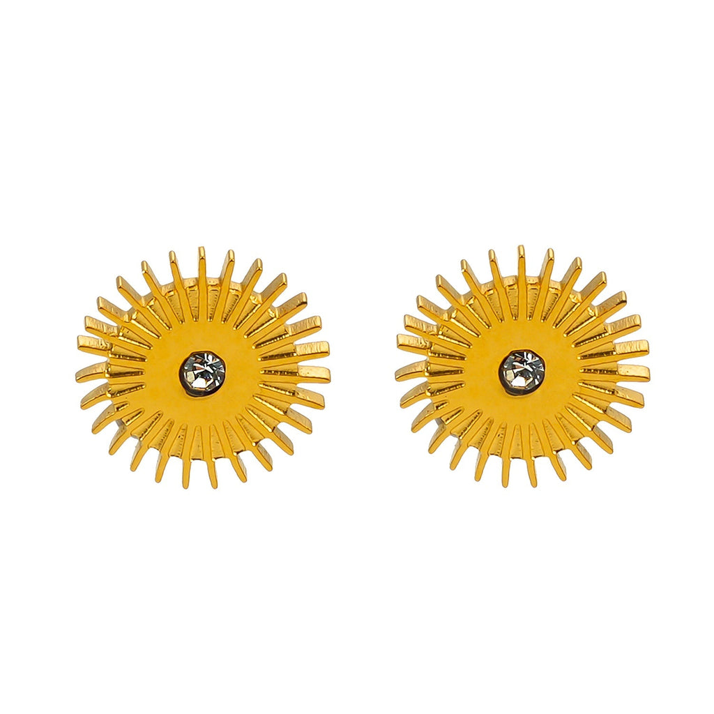 Style CAPITOLA: 'Night Star' Stud Earrings Gold - MacroPanora