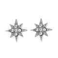 Style SARENBE Silver: 'Star Bright' Stud Earrings in Silver - MacroPanora