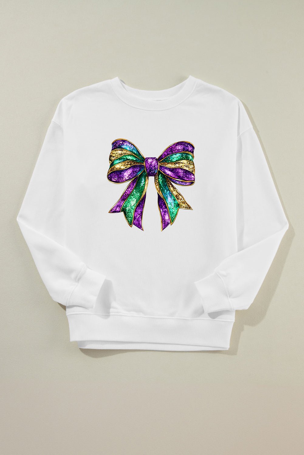 Chic Soft Cotton Bow Sweatshirt for Effortless Style and Comfort - MacroPanora