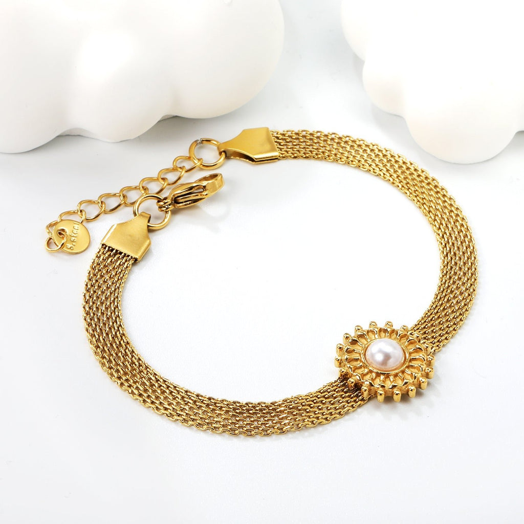 Sunlit Pearl Bracelet - MacroPanora