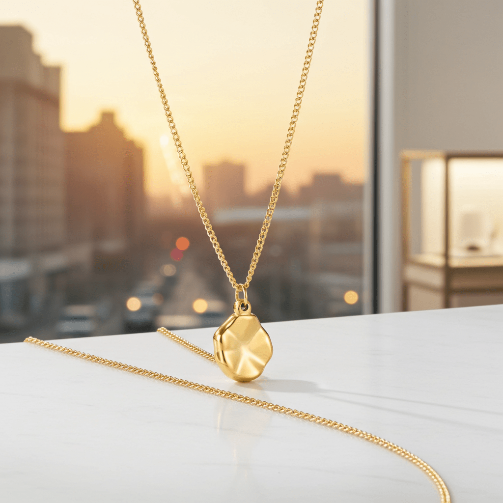 Textured Oval Pendant - MacroPanora