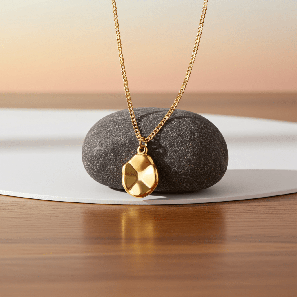 Textured Oval Pendant - MacroPanora