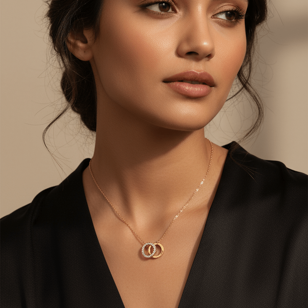 Timeless Double Circle Necklace - MacroPanora