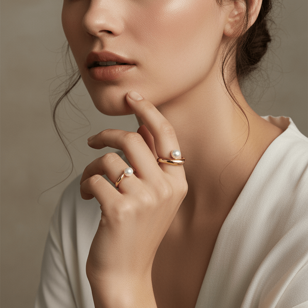 Timeless Pearl Gold Ring - MacroPanora