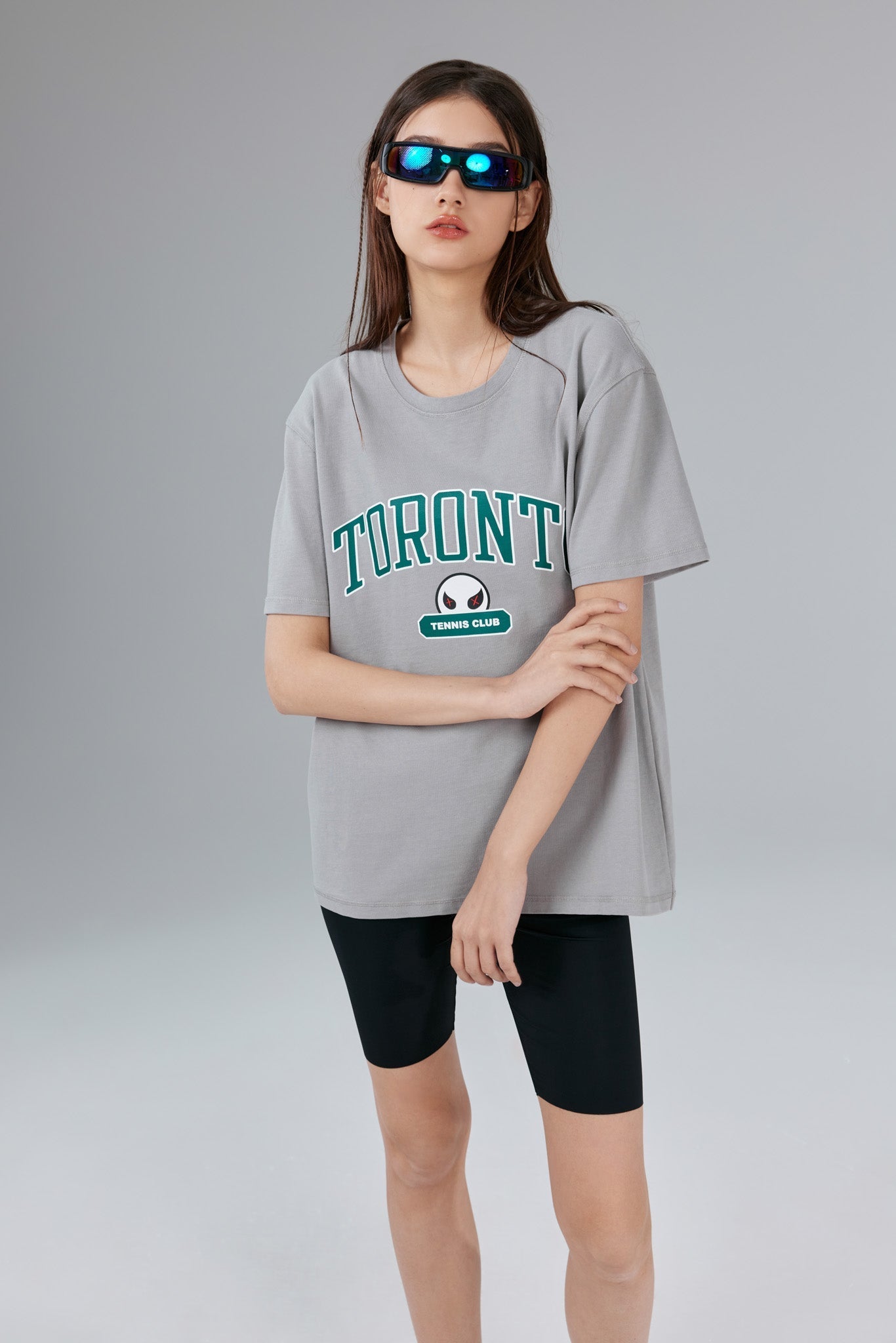 Toronto Stonewashed Grey Tee - MacroPanora