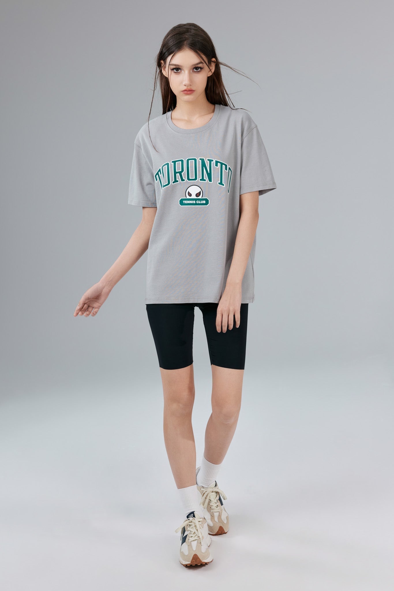 Toronto Stonewashed Grey Tee - MacroPanora