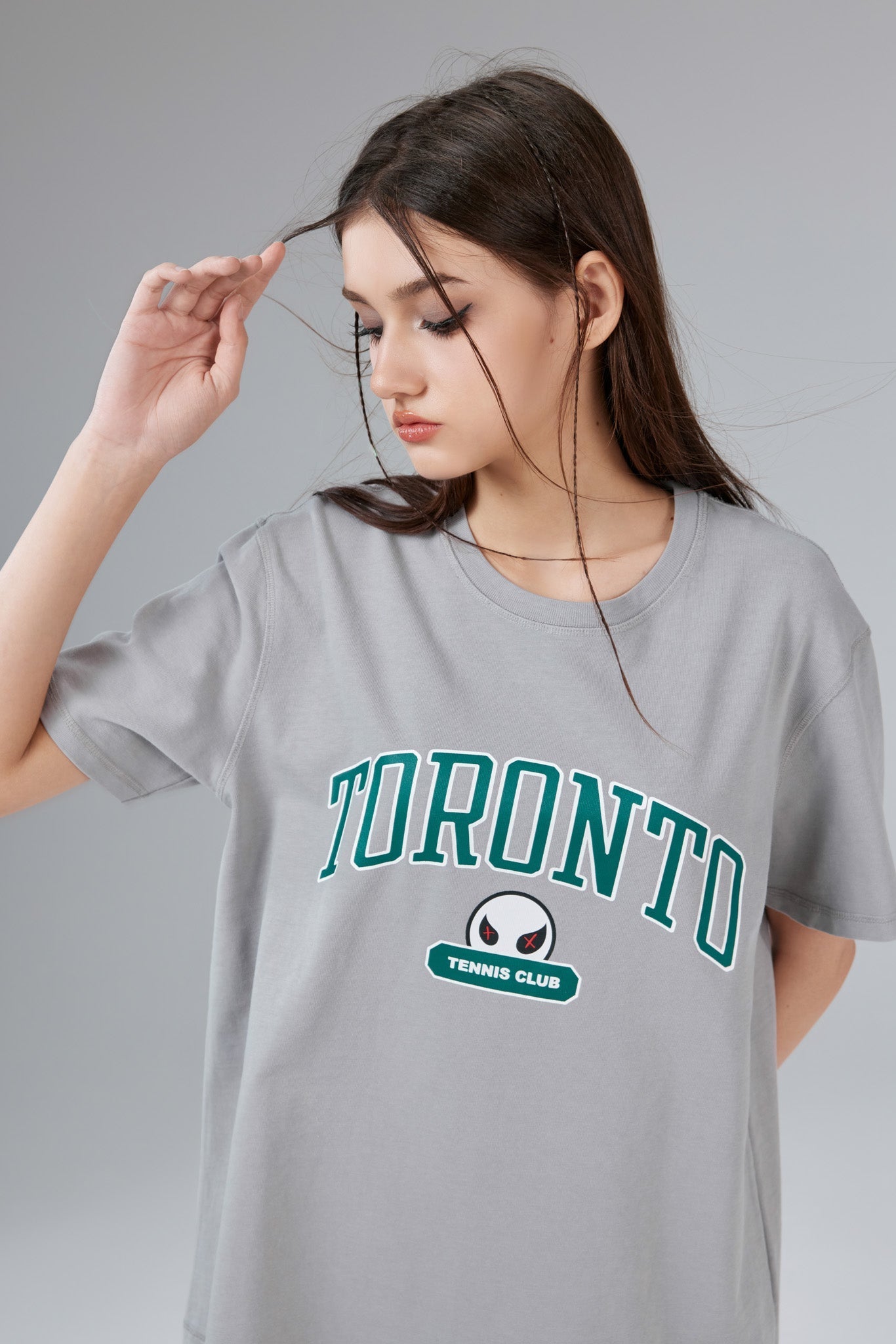 Toronto Stonewashed Grey Tee - MacroPanora