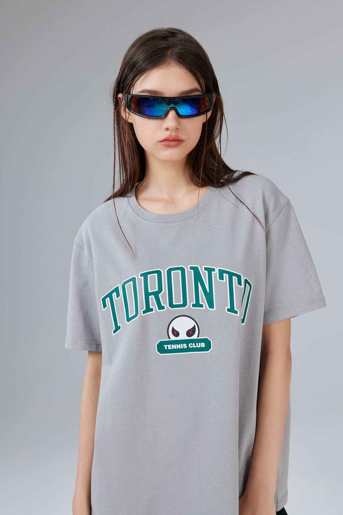 Toronto Stonewashed Grey Tee - MacroPanora