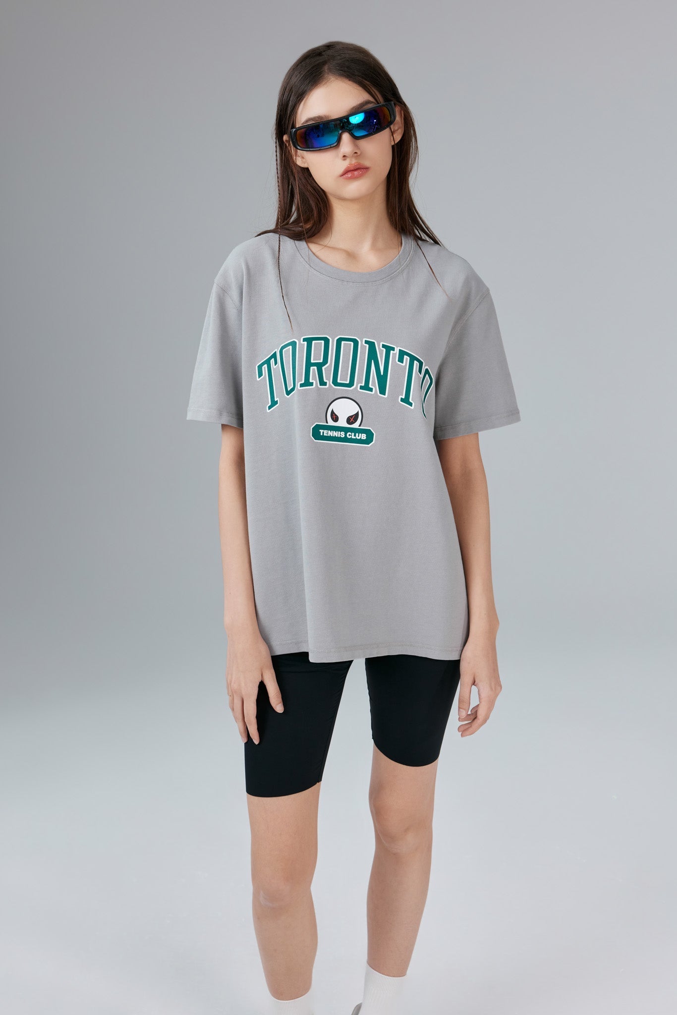 Toronto Stonewashed Grey Tee - MacroPanora