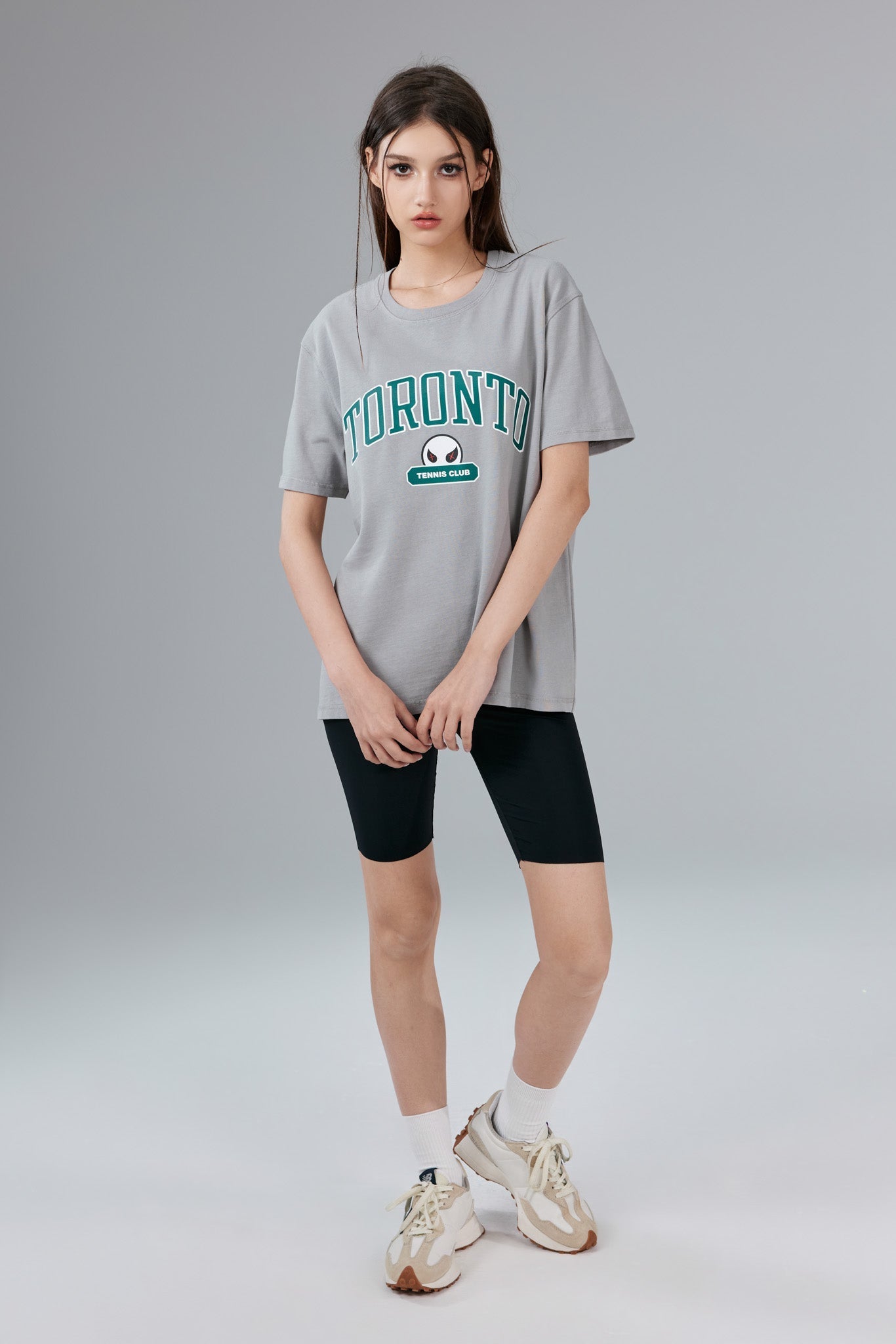 Toronto Stonewashed Grey Tee - MacroPanora