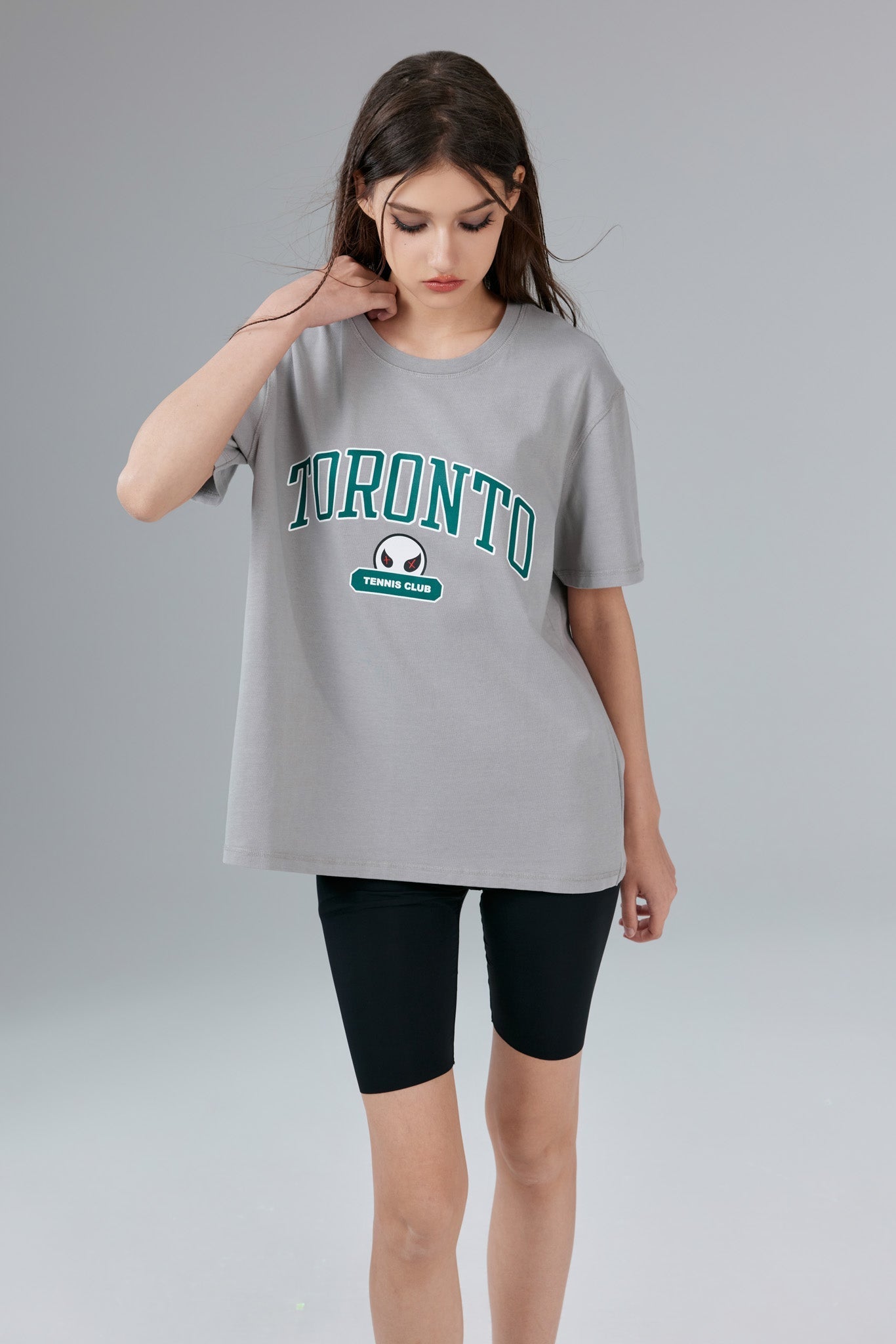 Toronto Stonewashed Grey Tee - MacroPanora