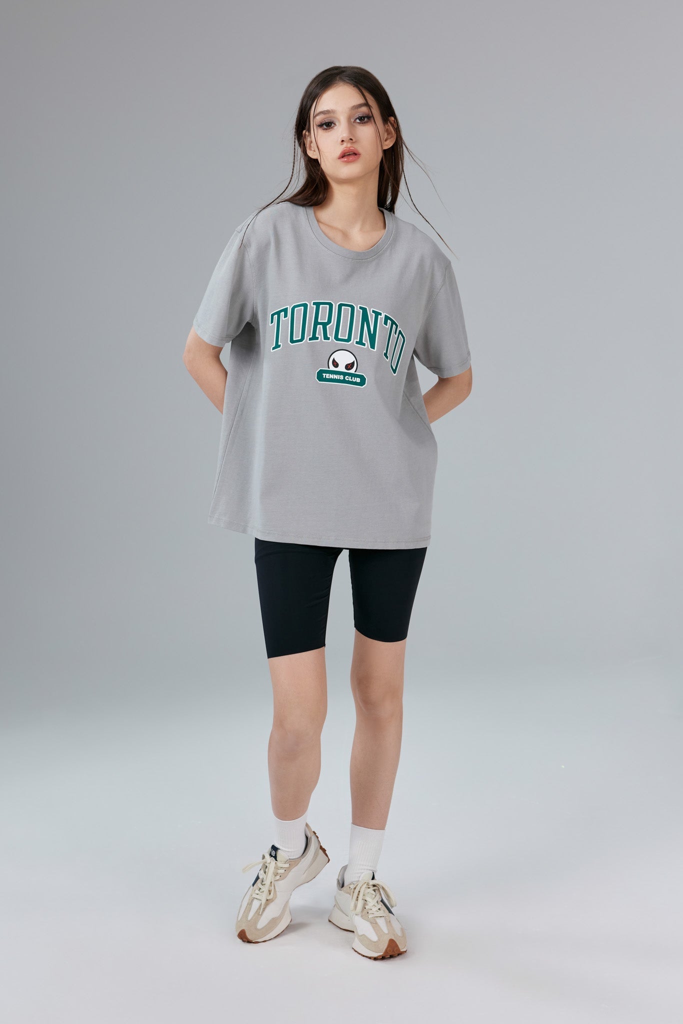 Toronto Stonewashed Grey Tee - MacroPanora