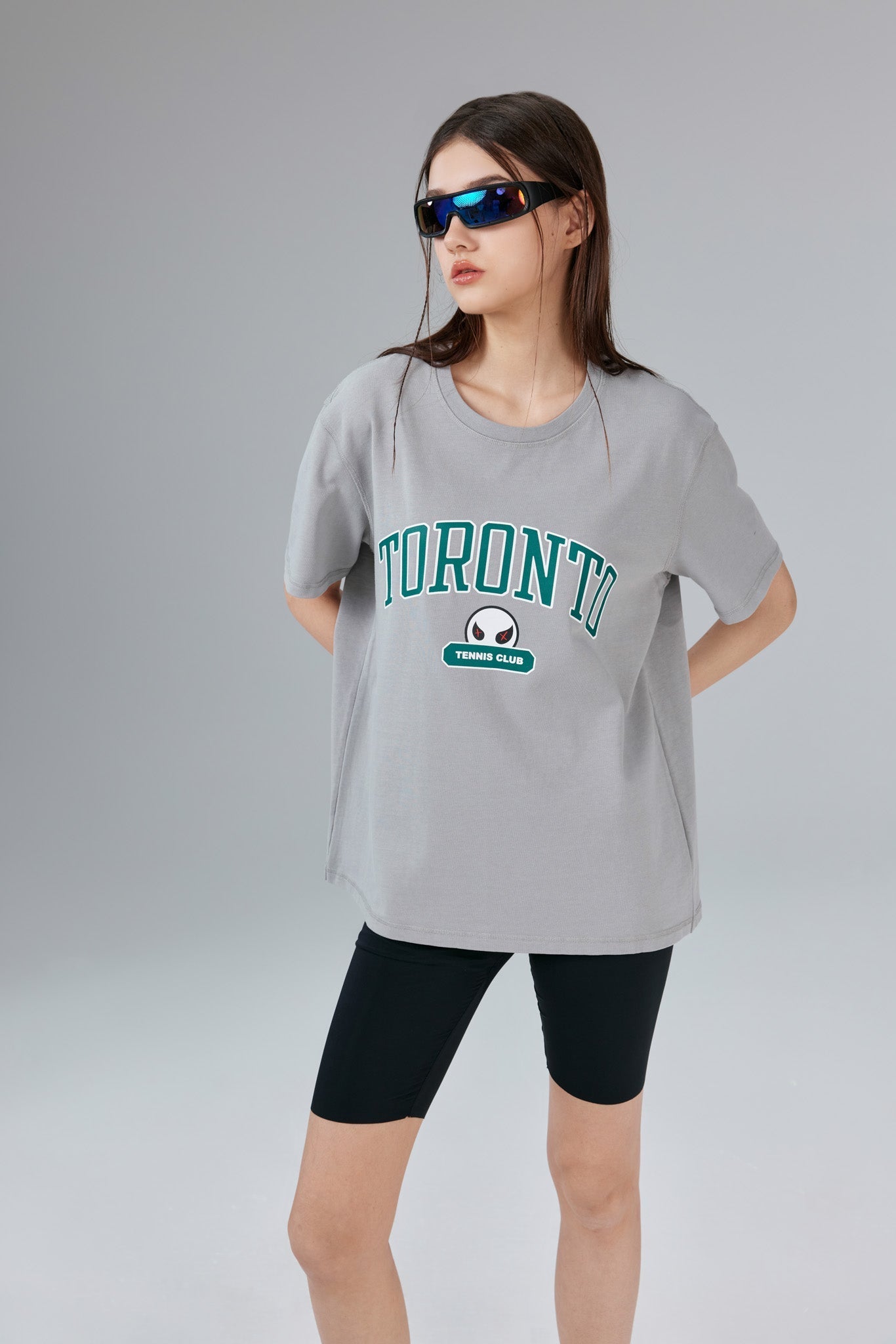 Toronto Stonewashed Grey Tee - MacroPanora