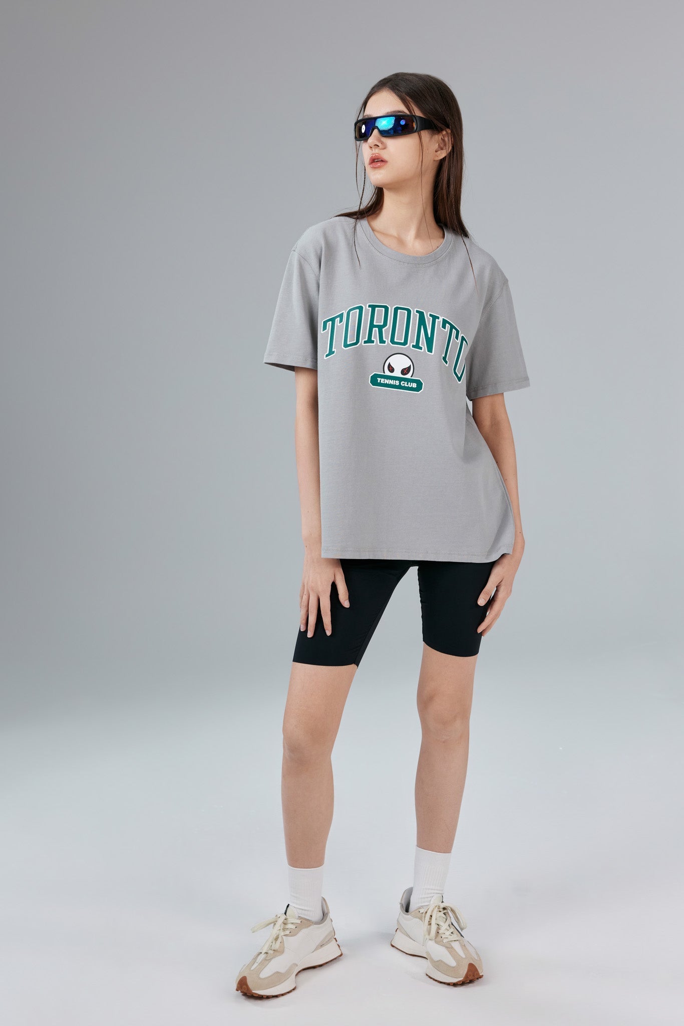 Toronto Stonewashed Grey Tee - MacroPanora