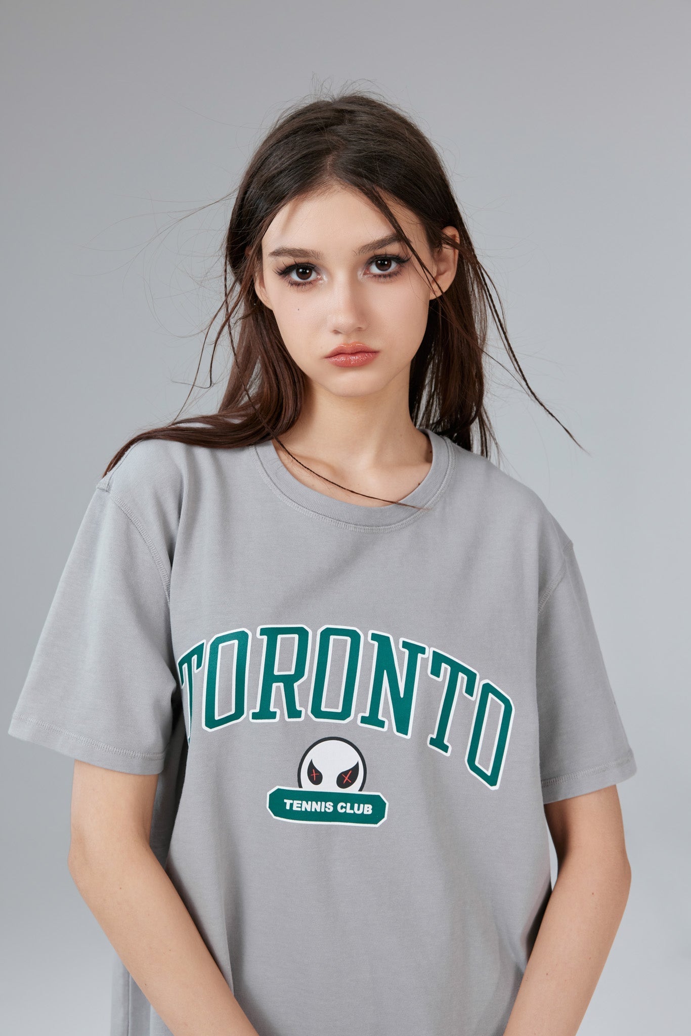 Toronto Stonewashed Grey Tee - MacroPanora