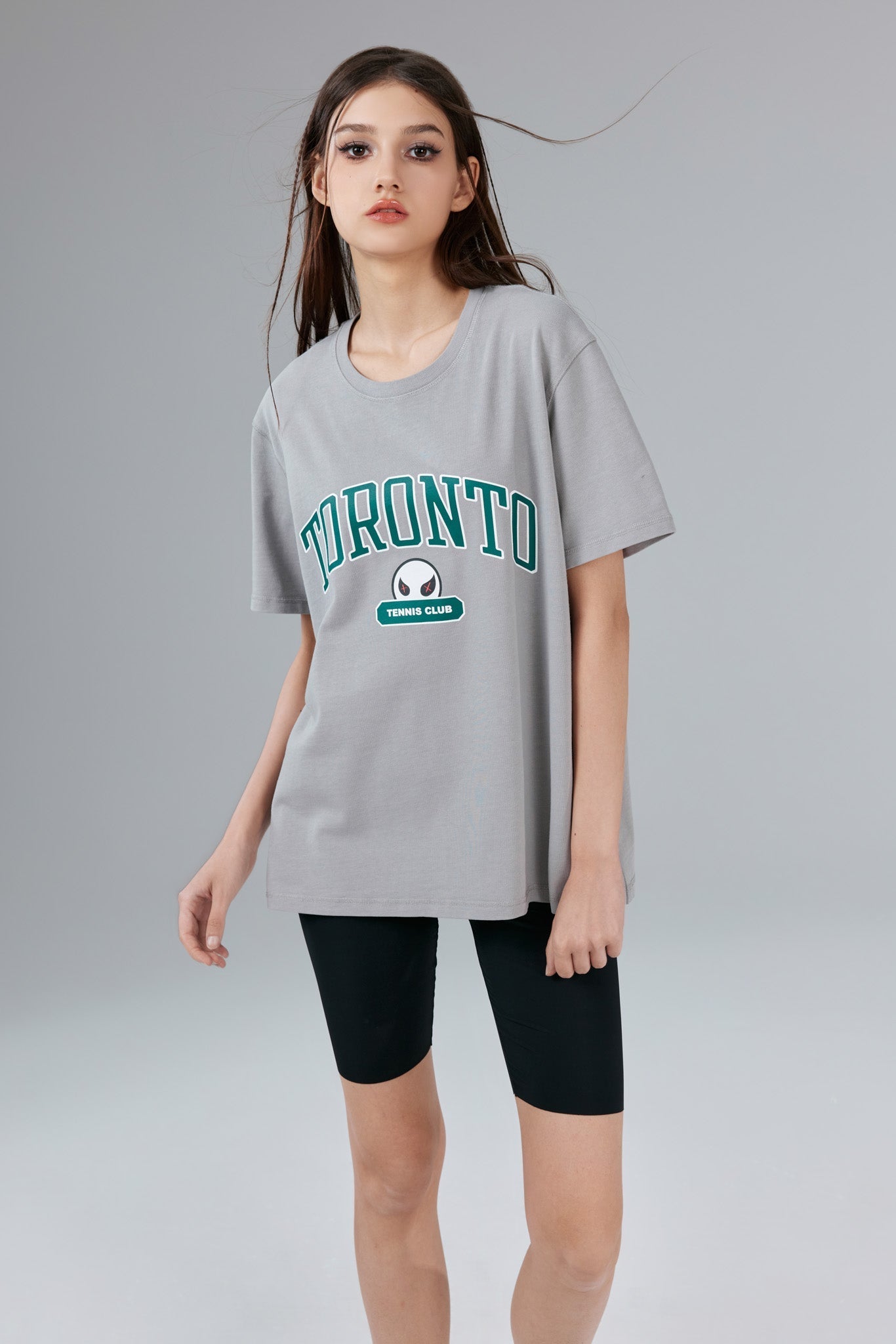 Toronto Stonewashed Grey Tee - MacroPanora