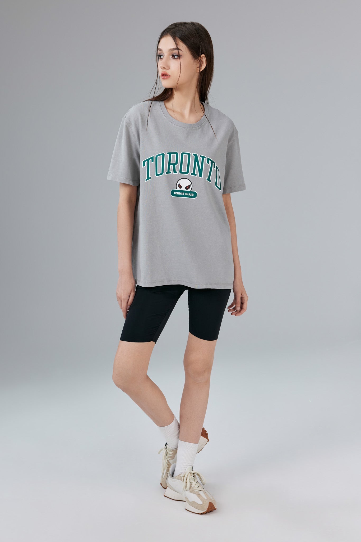 Toronto Stonewashed Grey Tee - MacroPanora