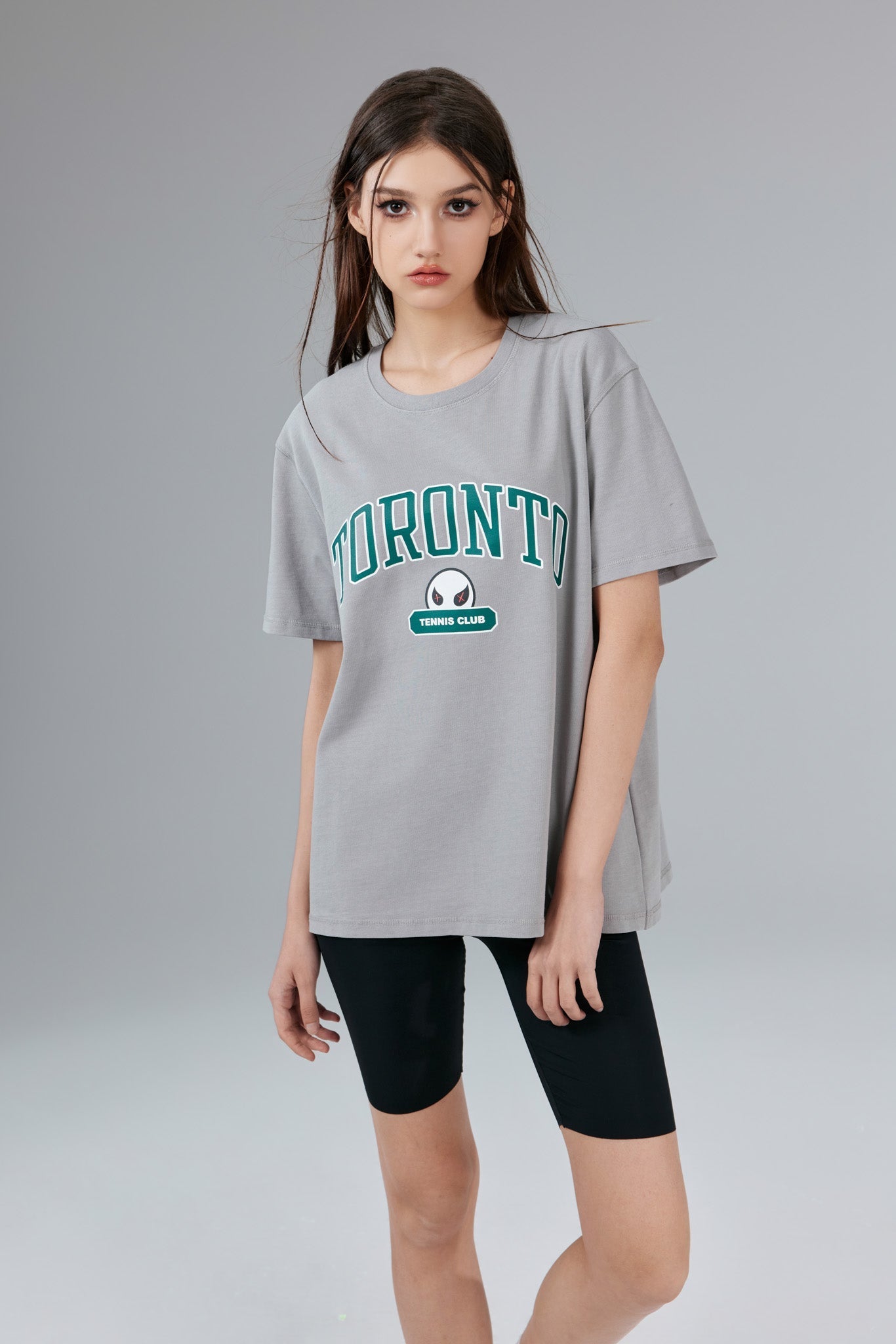 Toronto Stonewashed Grey Tee - MacroPanora