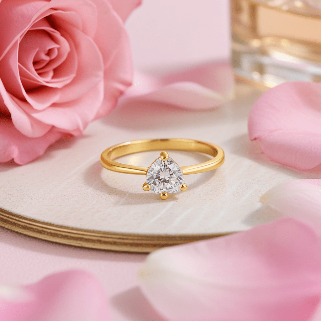 Trinity Heart Diamond Ring - MacroPanora