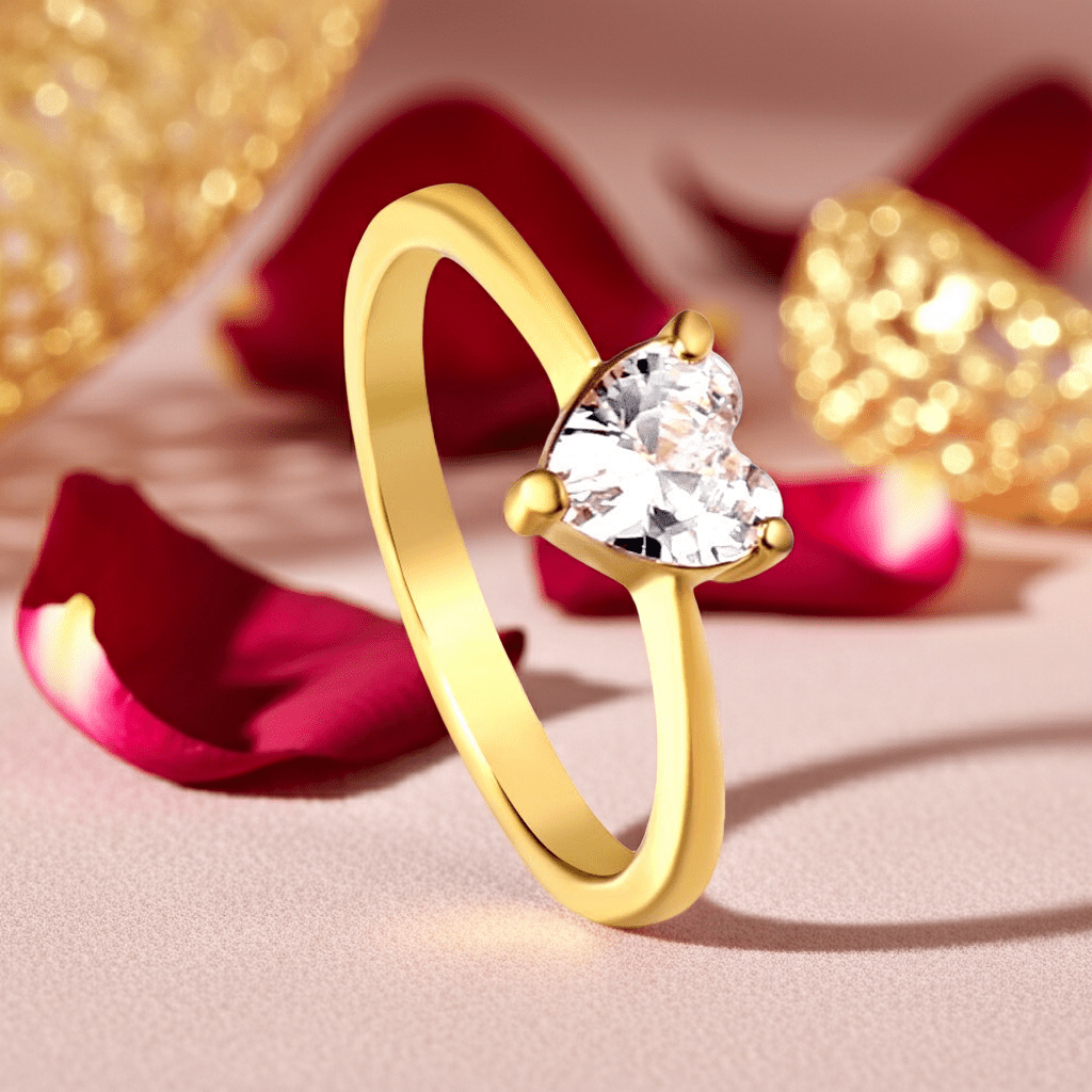 Trinity Heart Diamond Ring - MacroPanora