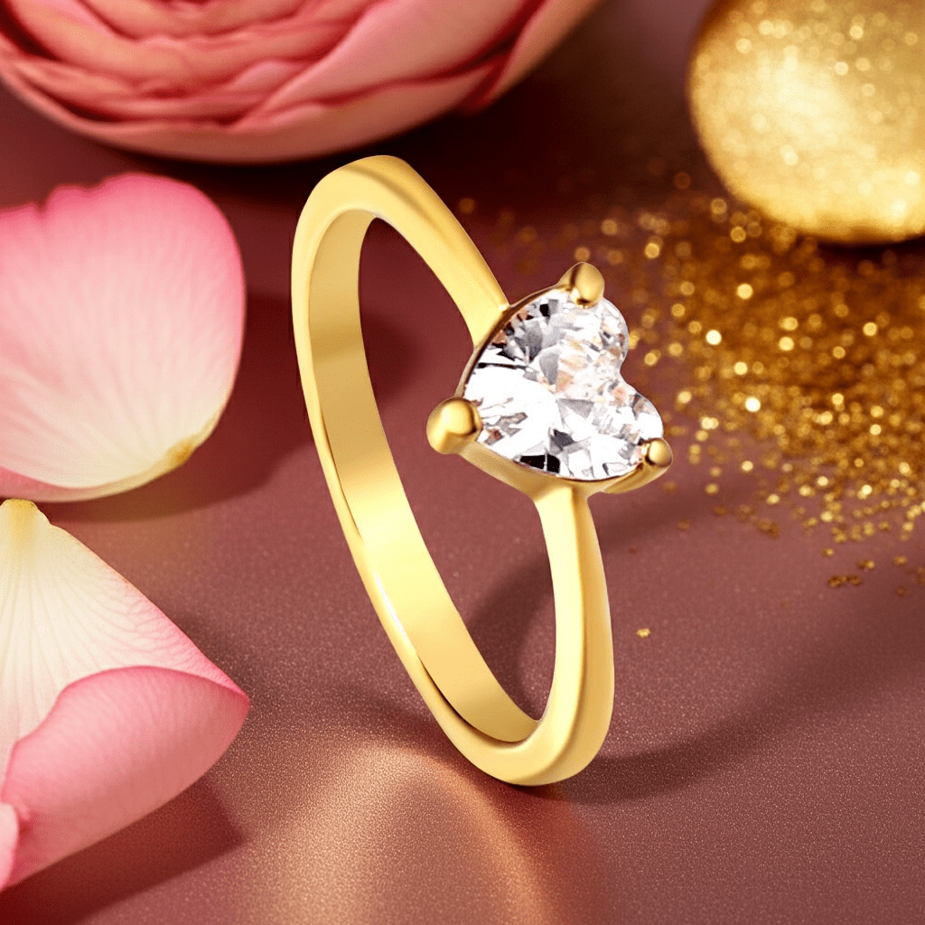 Trinity Heart Diamond Ring - MacroPanora