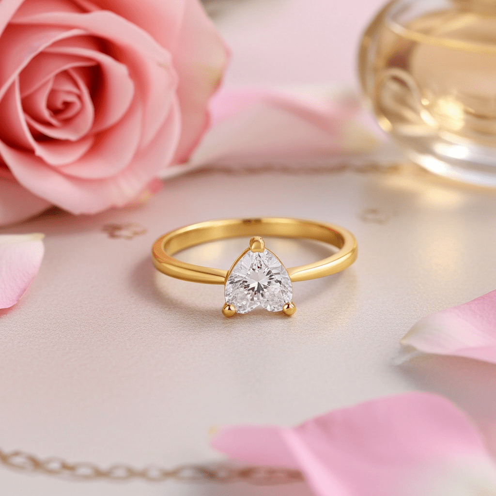 Trinity Heart Diamond Ring - MacroPanora