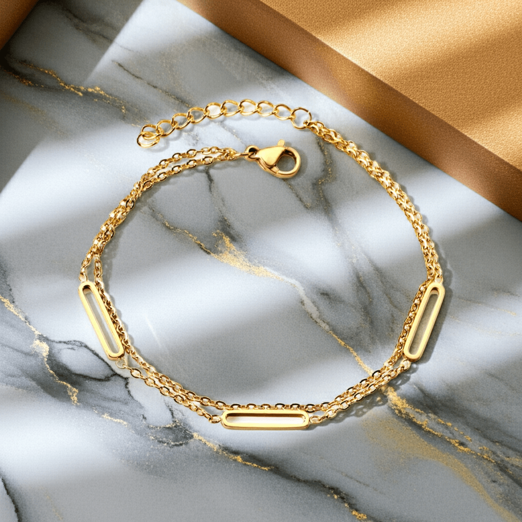 Triple Chain Circle Bangle - MacroPanora