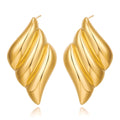 Triple Wing Gold Studs - MacroPanora