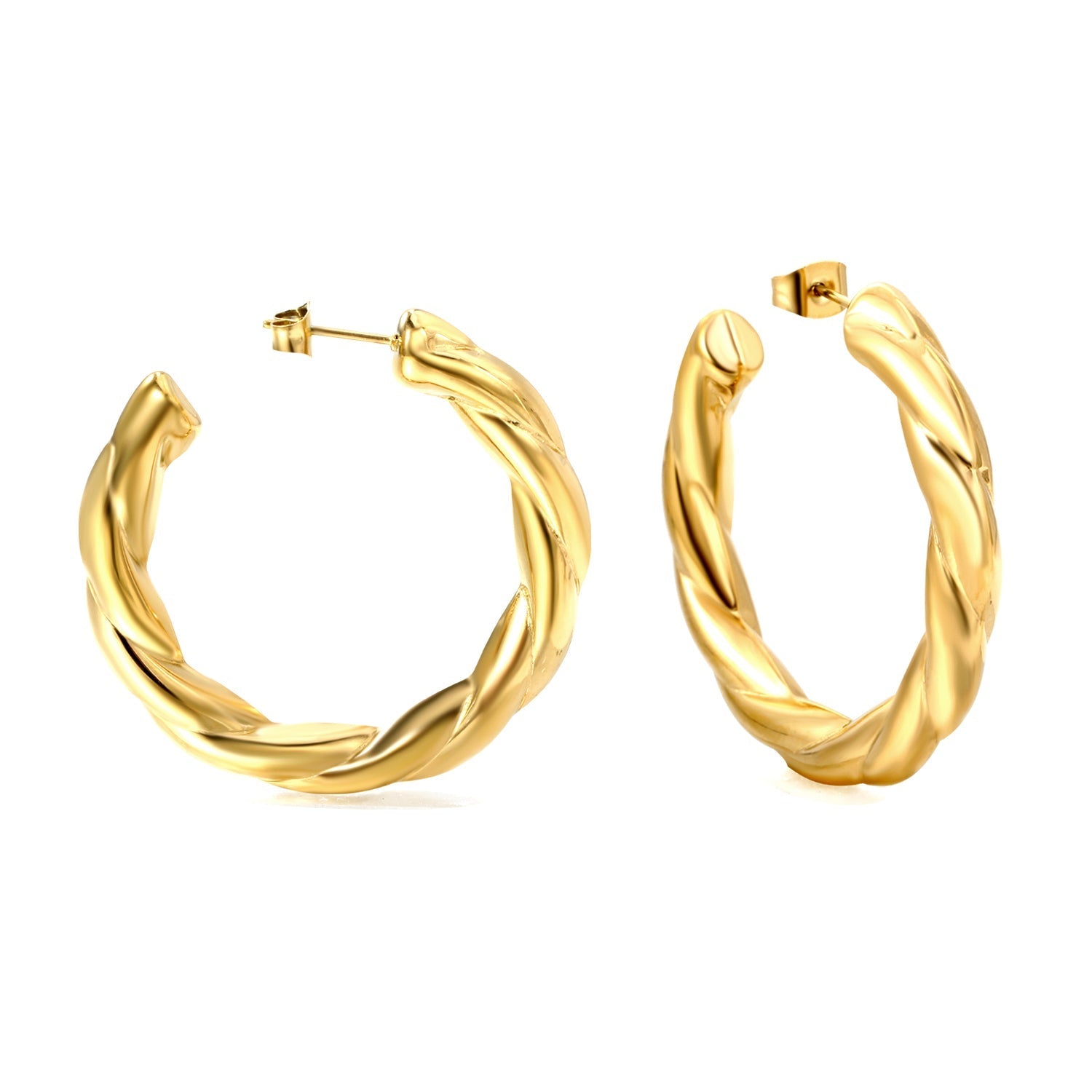 Twist of Gold Earrings - MacroPanora