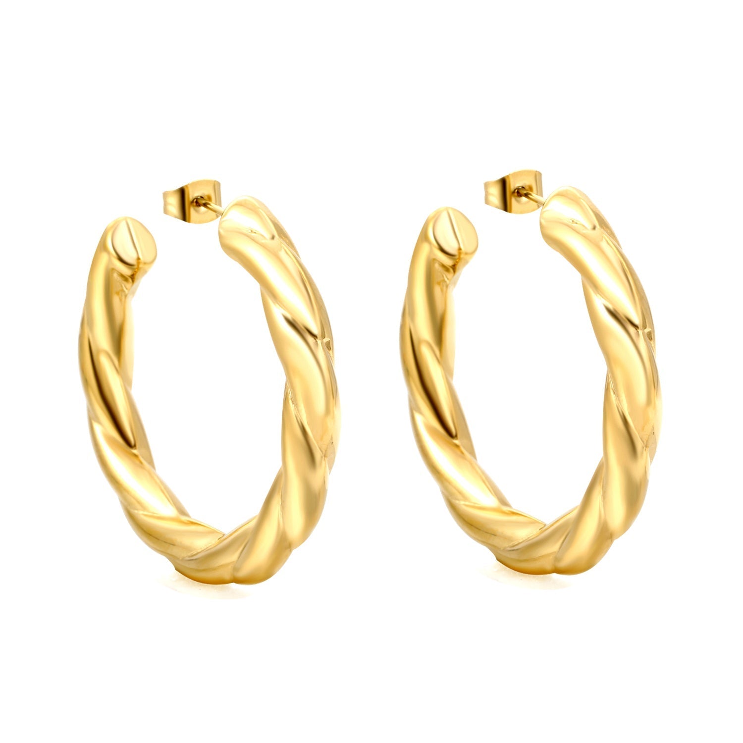 Twist of Gold Earrings - MacroPanora