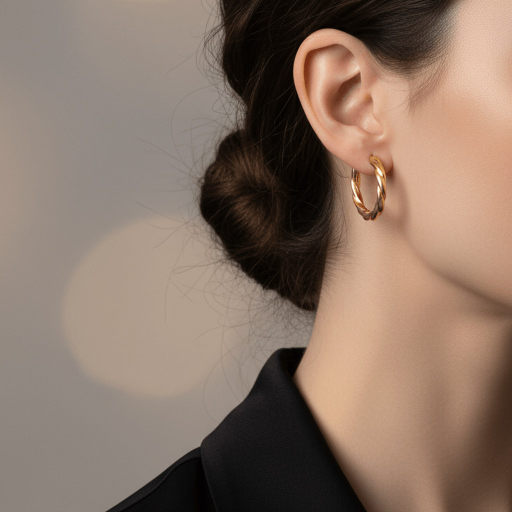 Twist of Gold Earrings - MacroPanora