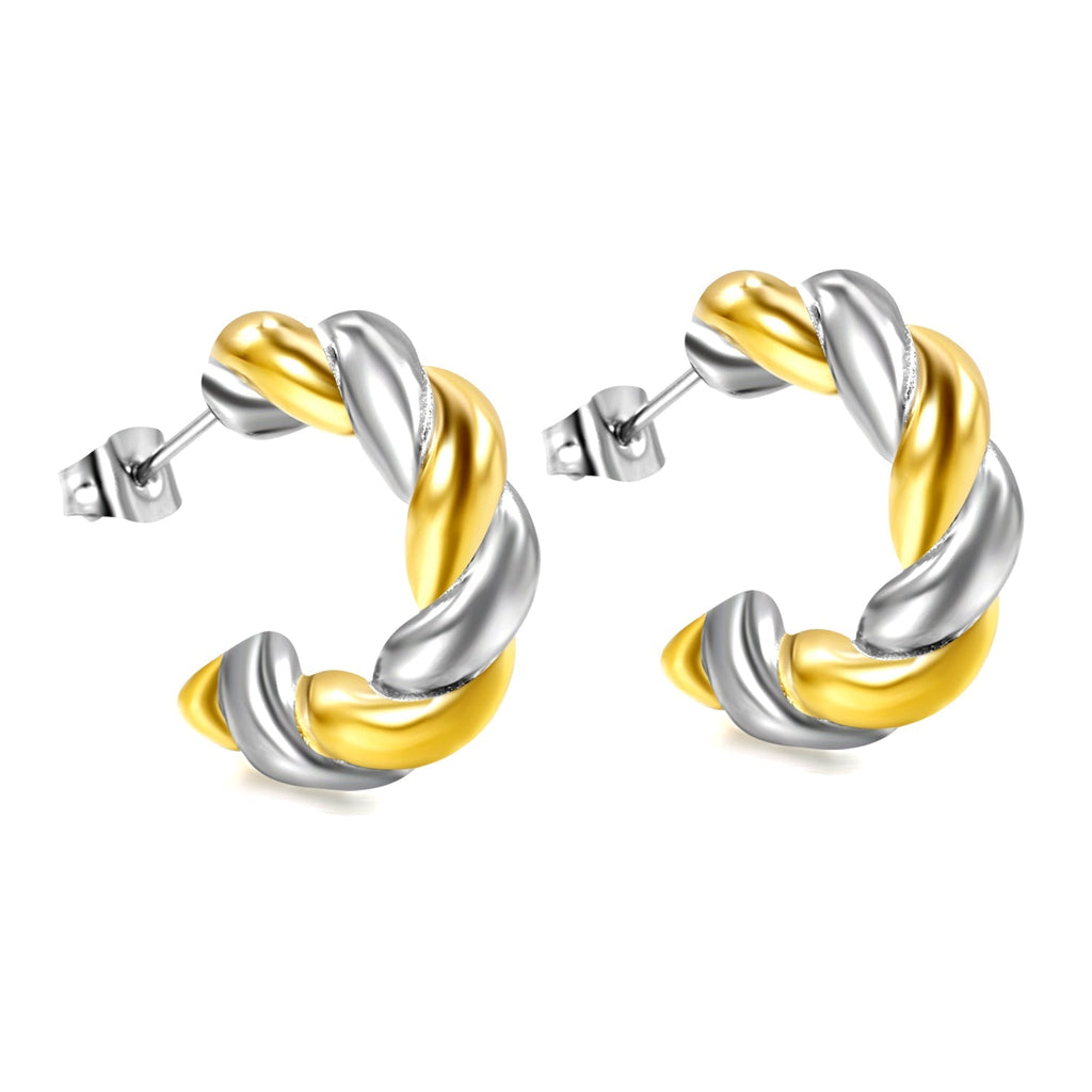 Twist & Shine C - Shape Earrings - MacroPanora