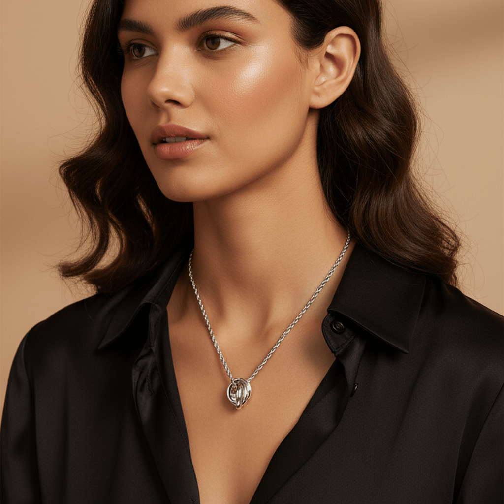 Twisted Mill Pendant Necklace - MacroPanora