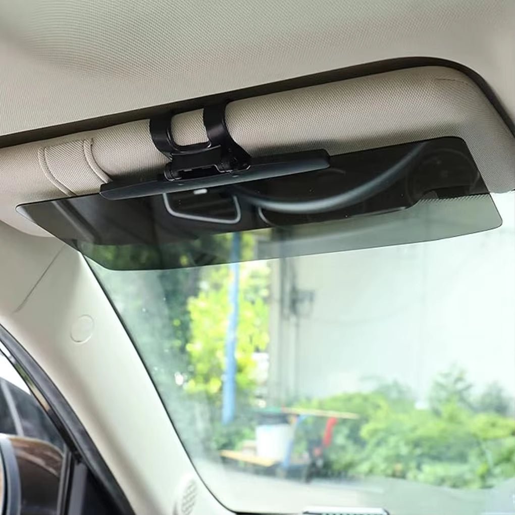 Universal HD Car Sun Visor Extensions Anti - Dazzle Anti - Uv Polarized Sunshade Plate Clear Vision 2In1 Day Night Sun Visor Mirror - MacroPanora