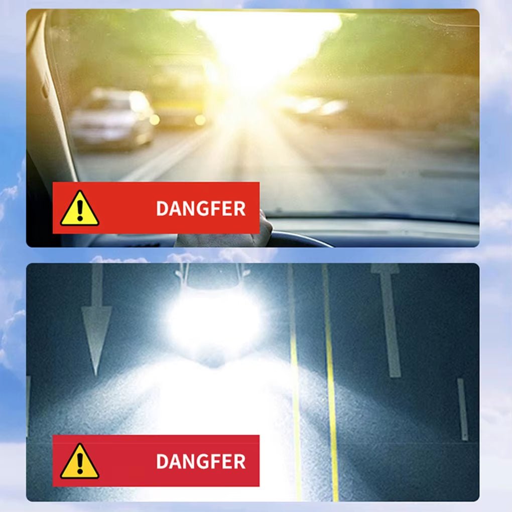 Universal HD Car Sun Visor Extensions Anti - Dazzle Anti - Uv Polarized Sunshade Plate Clear Vision 2In1 Day Night Sun Visor Mirror - MacroPanora