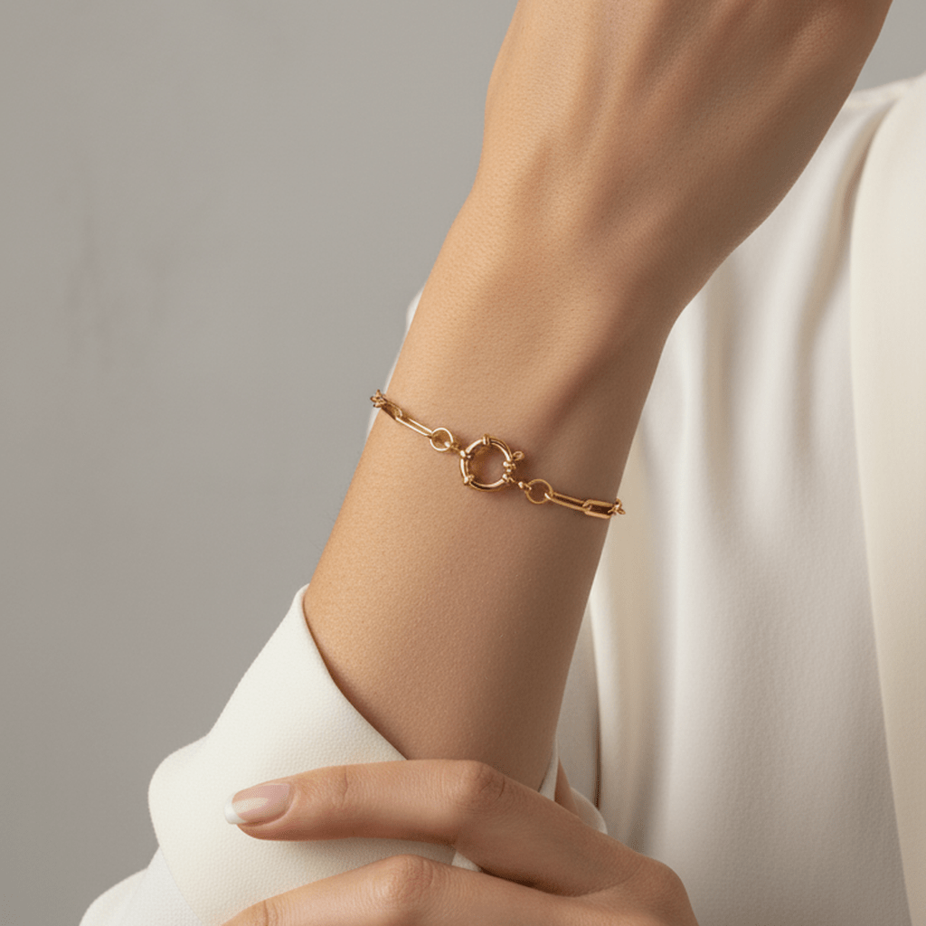 Vintage Edge O Chain Bracelet - MacroPanora