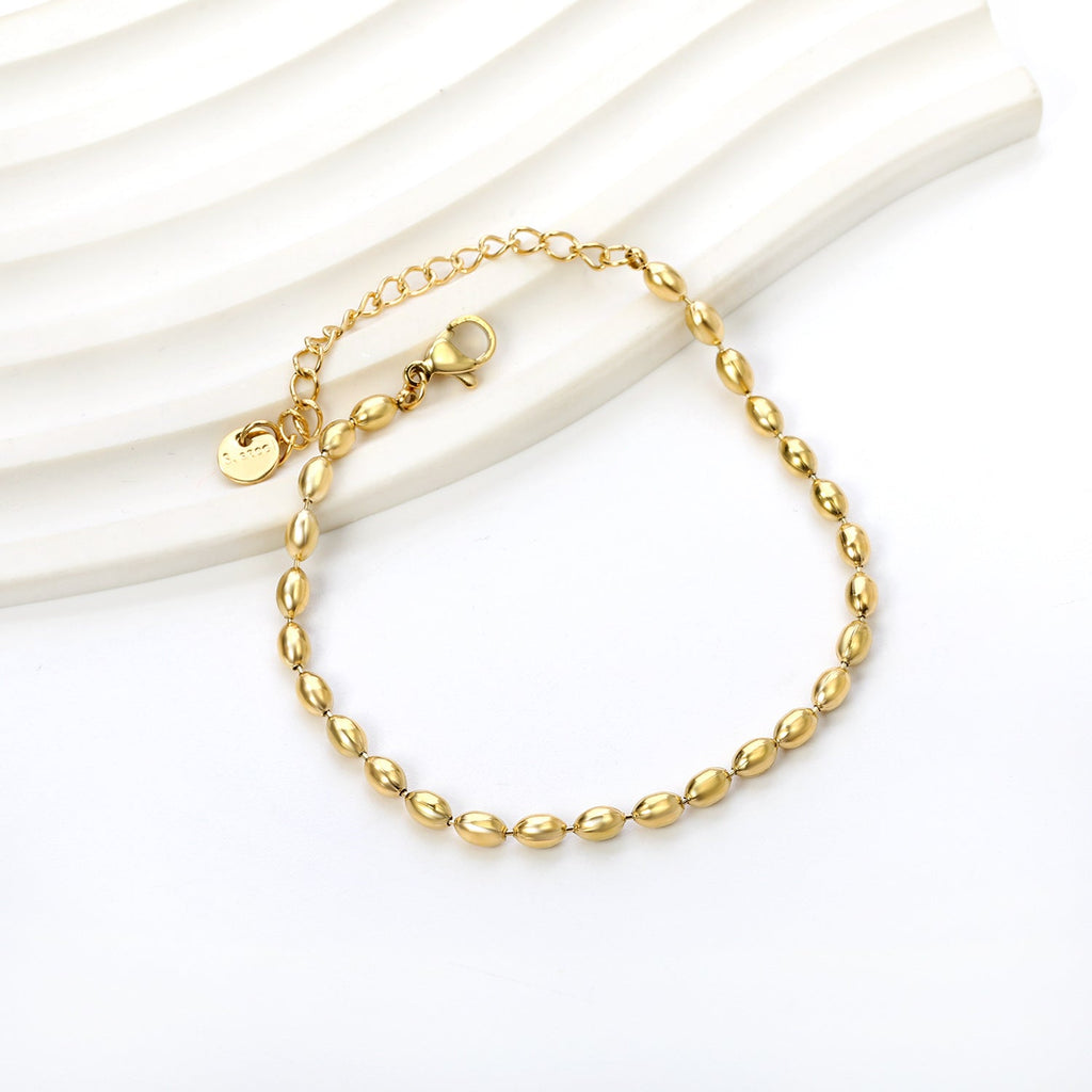 Wheat Bead Charm Bracelet - MacroPanora