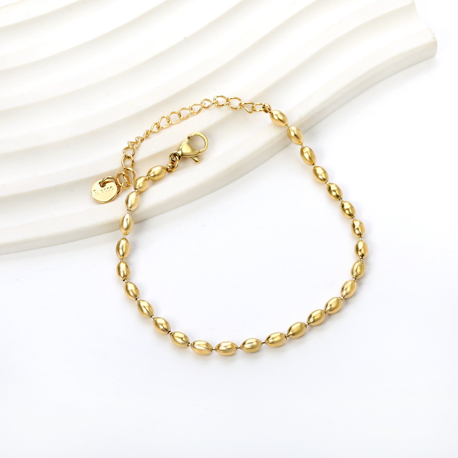 Wheat Bead Charm Bracelet - MacroPanora