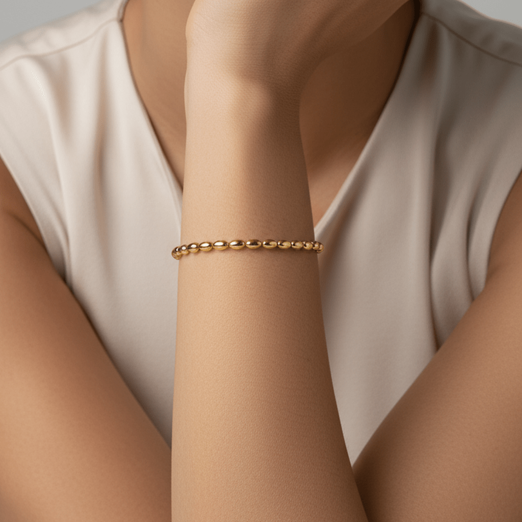 Wheat Bead Charm Bracelet - MacroPanora